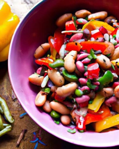 Rainbow Beans Unite: A Colorful Salad Packed with Flavor