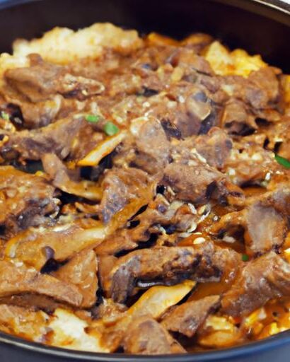 Savor Korean Bulgogi Beef and Rice Bake: A Flavorful Feast