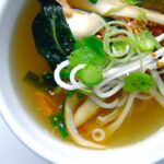 Healing Broth: Ginger Garlic Noodle Soup with Bok Choy