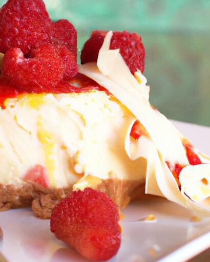 Zesty Lemon Raspberry Swirl Cheesecake Recipe Delight