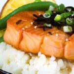Savor Japanese Teriyaki Salmon Rice Bowls with Edamame Bliss