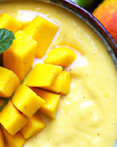 Tropical Mango Lassi Smoothie Bowl: A Creamy Refreshment