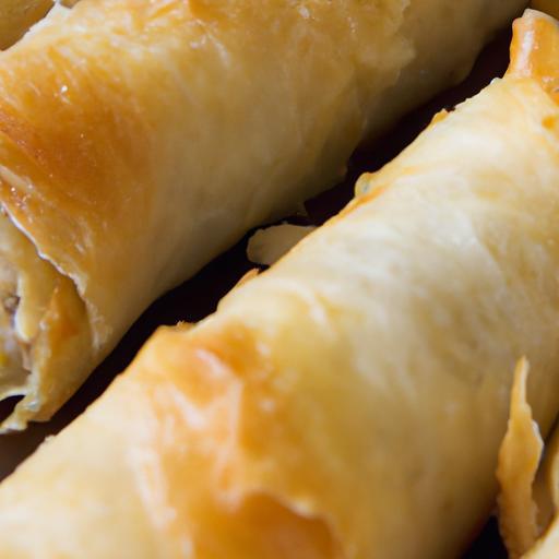 Flaky Delight: Greek Baklava-Inspired Phyllo Cheese Rolls
