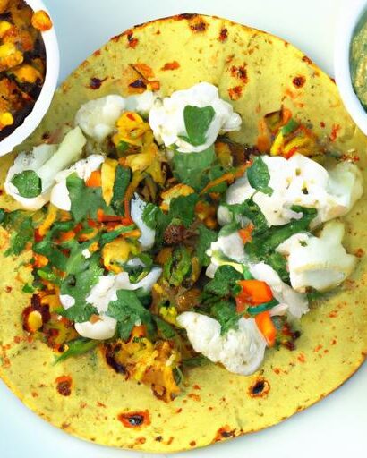 Spice Up Dinner: Tandoori Cauliflower Tacos with Mint Yogurt