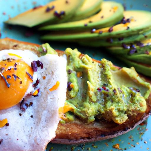 Nutritious​ Twist: sweet Potato Toast with Avocado & Egg Delight