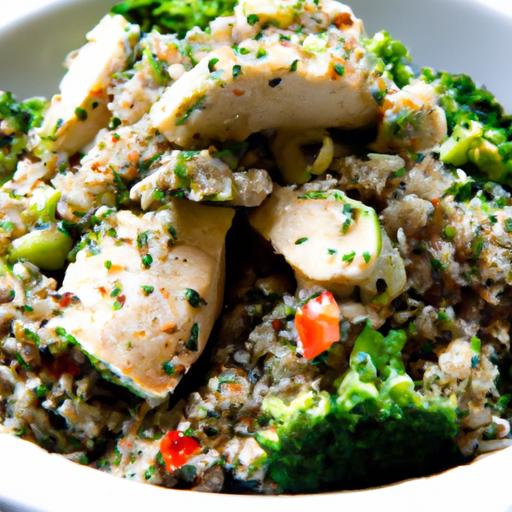 Vibrant pesto Chicken & Veggie Quinoa ‌Bowl Recipe ‍Guide