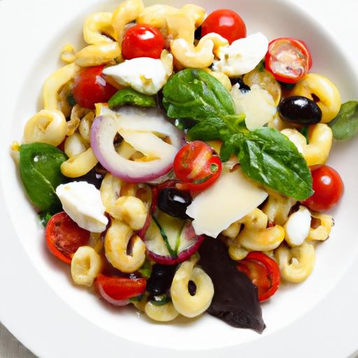 Fresh & Flavorful Caprese Pasta Salad with Tangy Balsamic Glaze