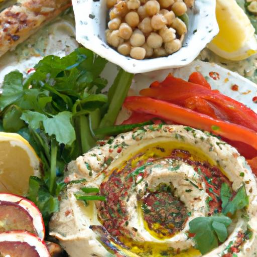 Savor the flavors: Lebanese Za'atar Veggie & Hummus Platter