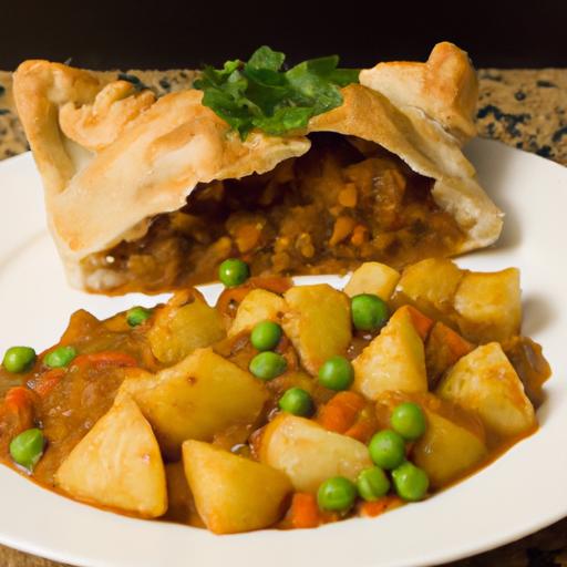 Fusion Feast: Indian Samosa Shepherd's Pie with Curry Mash