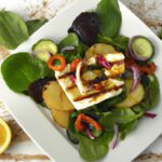 Zesty Grilled Halloumi Salad: A Fresh Twist with Lemon Dressing