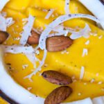 Tropical Mango Coconut Chia Fresca with Toasted Almonds Delight