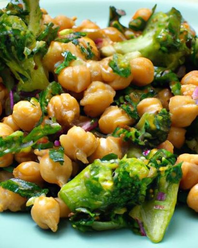 One-Pan Roasted Frozen Broccoli & Chickpeas: Easy & Tasty