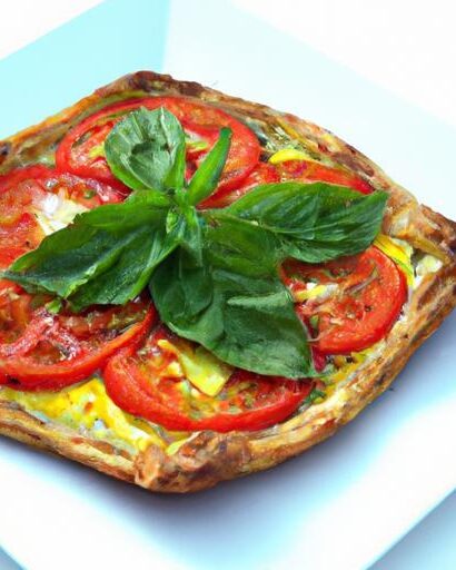 Rustic Tomato & Goat Cheese Galette: A Savory Delight