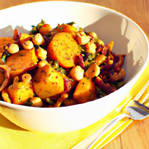Fiery Harissa Sweet Potato &⁢ Lentil Grain Bowl Delight