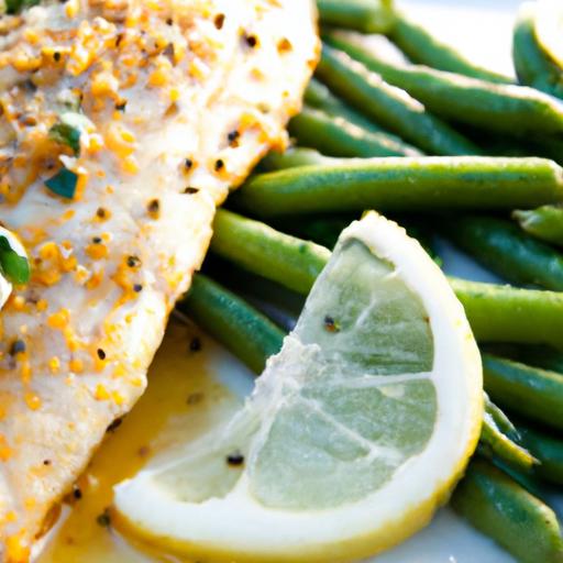 Zesty One-Pan lemon Herb Tilapia with Crisp Green Beans