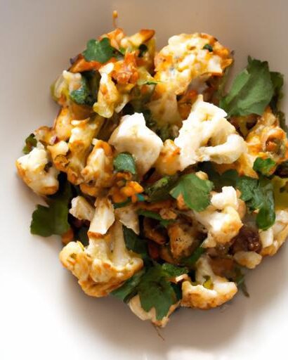 Spice Up Dinner: Harissa Cauliflower with Zesty Tahini Drizzle