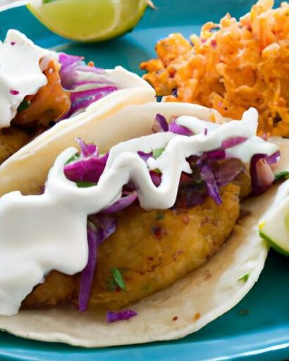 Zesty Baked Fish Tacos with Creamy Chipotle Drizzle Delight