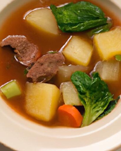 Hearty Beef & Veggie Soup Made Easy with Frozen Favorites