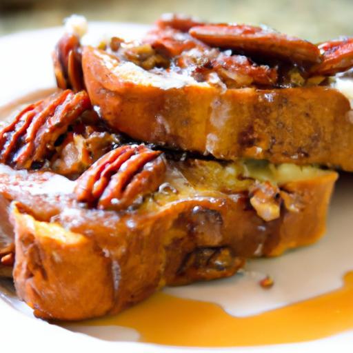 Maple-Glazed Pecan Stuffed French Toast: Sweet Morning Delight
