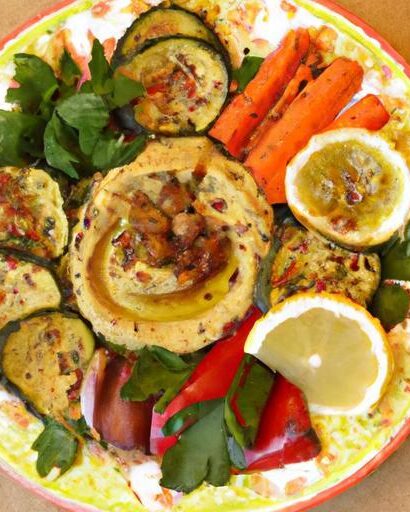 Flavorful Lebanese Za’atar Roasted Veggie & Hummus Platter Guide