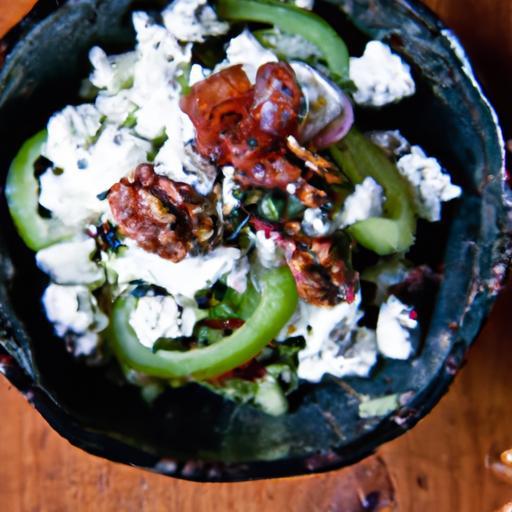 Flavorful Persian Herb & Feta Bowl with Crunchy Walnuts