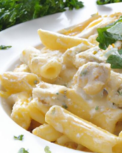 Creamy Chicken Alfredo Bake with Penne: A Comfort Classic