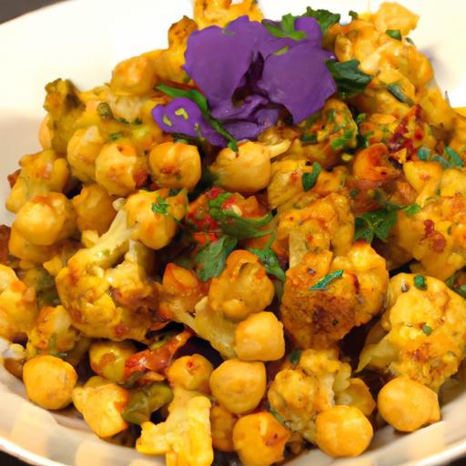 Golden Glow: Turmeric Cauliflower & Chickpea Bake Recipe