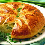 Turkish Simit-Crusted Fish Pie with Tangy Dill Yogurt Twist
