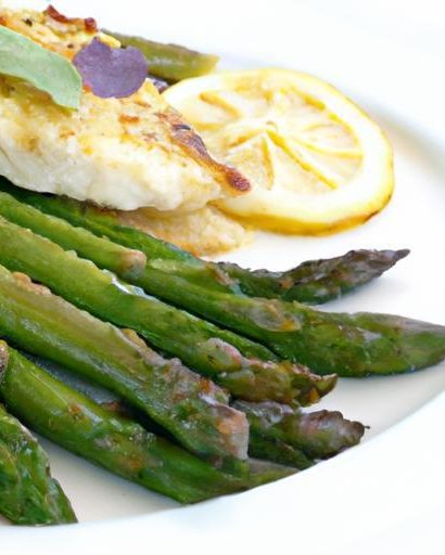 Zesty Lemon Garlic Butter Cod with Tender Asparagus Delight