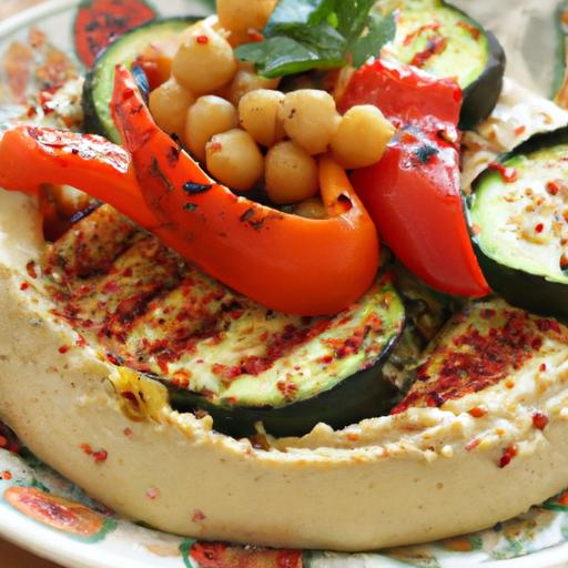 Flavorful⁤ Lebanese Za'atar Roasted Veggie & Hummus Platter⁣ Guide