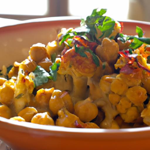 Golden Glow: Turmeric Cauliflower &⁢ Chickpea Bake​ Recipe