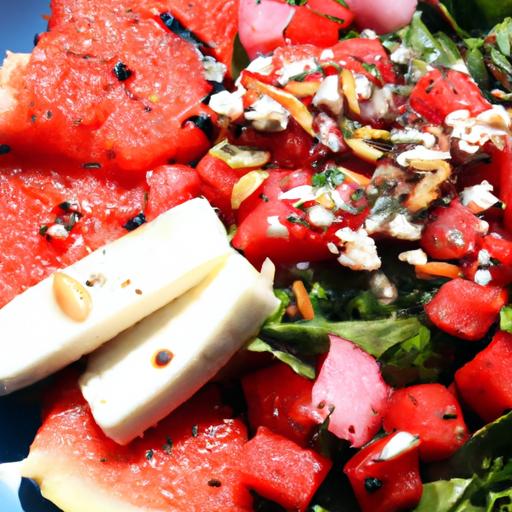 Savor Summer: Mediterranean Grilled Halloumi & Watermelon Salad