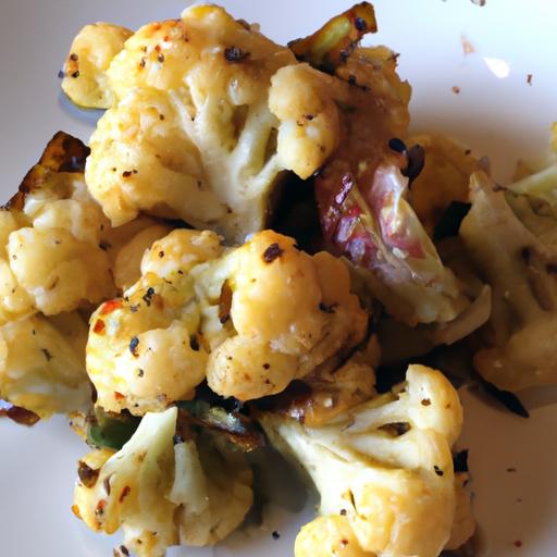 Spice Up Dinner: Harissa​ Cauliflower with Zesty Tahini Drizzle