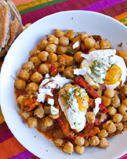 Harissa-Spiced Shakshuka with Chickpeas: A Bold Twist