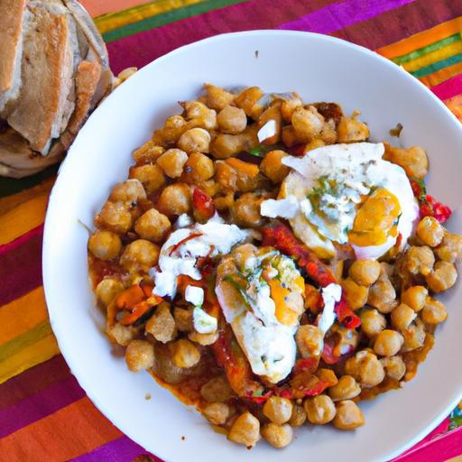 Harissa-Spiced Shakshuka with Chickpeas: A Bold Twist