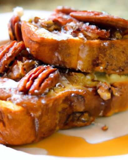 Maple-Glazed Pecan Stuffed French Toast: Sweet Morning Delight