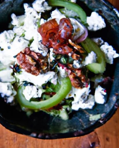 Flavorful Persian Herb & Feta Bowl with Crunchy Walnuts