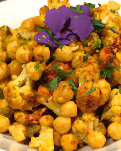 Golden Glow: Turmeric Cauliflower & Chickpea Bake Recipe