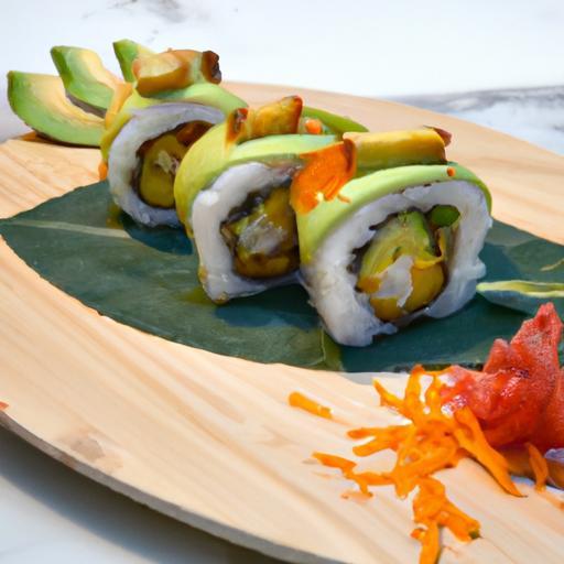 Fiery Fusion: Crafting Spicy Mango & Avocado Sushi Rolls