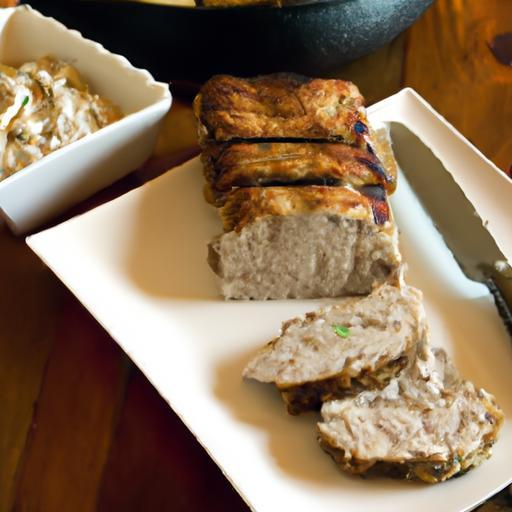 Lebanese Shawarma Meatloaf with Creamy Tahini Glaze Delight