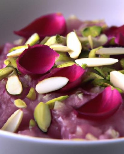 Persian Rosewater & Pistachio Rice Pudding: A Fragrant Delight