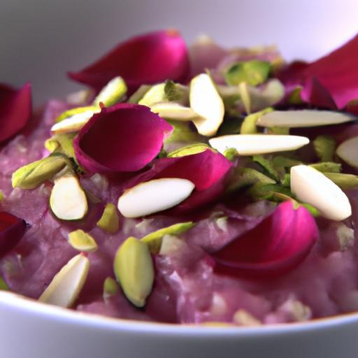 Persian Rosewater & Pistachio Rice Pudding: A Fragrant Delight