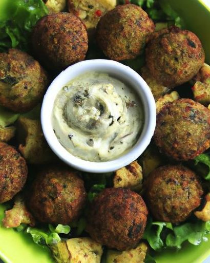 Crispy Freezer Falafel Bowls with Creamy Tahini Drizzle