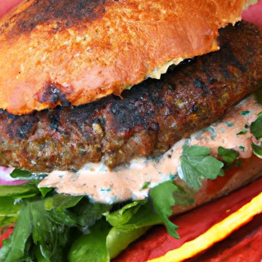 Bold Flavors: Turkish Adana Kebab Burgers with Sumac Onions