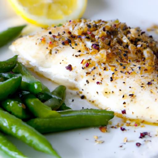 Zesty Lemon ​Pepper Tilapia with Garlic-Infused Green Beans