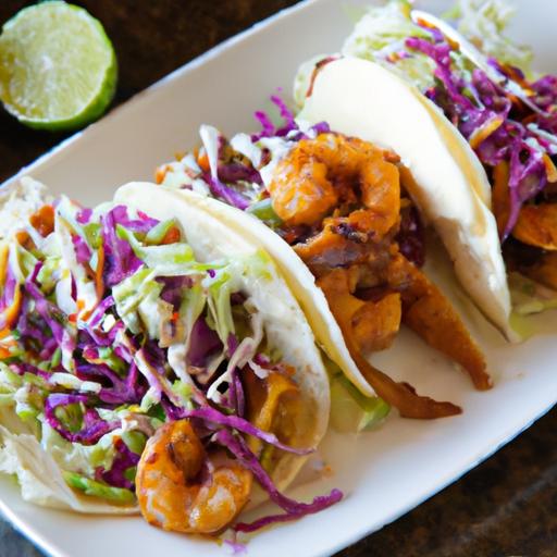 Fiery Shrimp Tacos with Crisp Cabbage Slaw Delight
