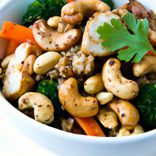 Nutritious Cashew chicken Quinoa Bowl: A Flavorful Twist