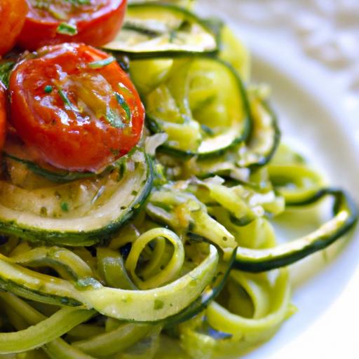 Fresh Flavor: Pesto Zucchini Noodles ⁢with Cherry Tomatoes