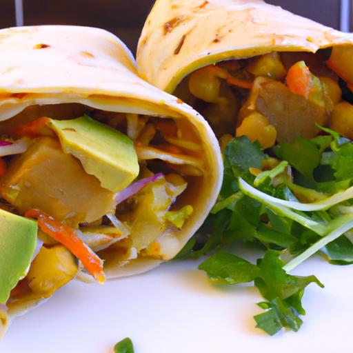 Wholesome Pantry chickpea & Avocado Masala‌ Wrap ⁤Recipe