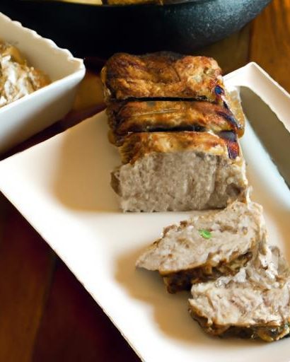 Lebanese Shawarma Meatloaf with Creamy Tahini Glaze Delight